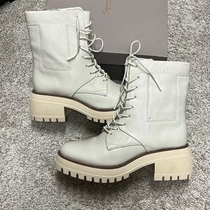 BRAND NEW-NEVER WORN. Franco Sarto lug combat boot. Size 8.5